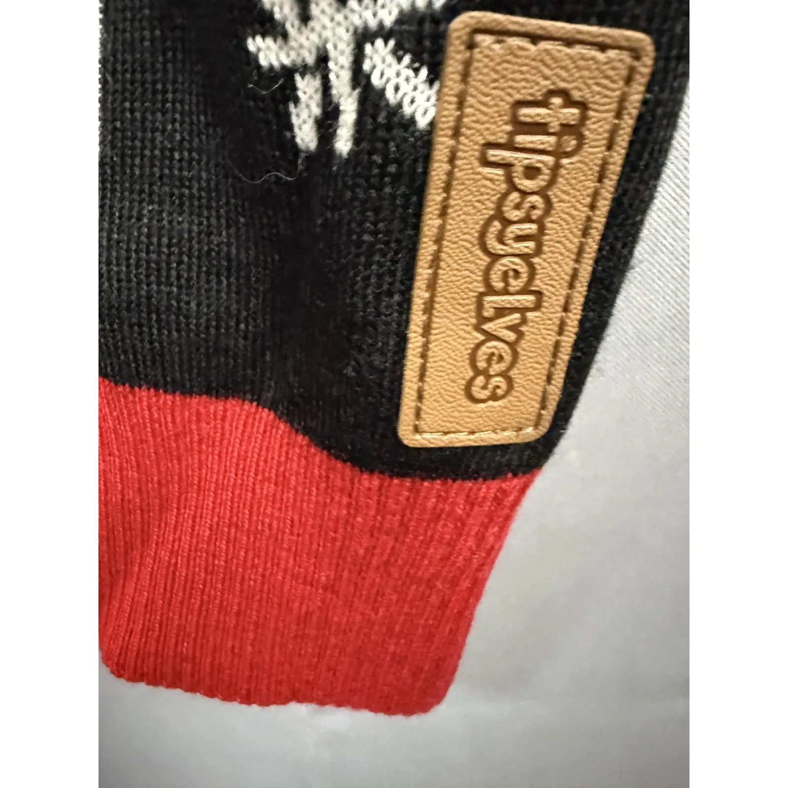 Tipsy Elves Christmas Sweater Women XL Black Red Drinking Game Target Balls - Image 9