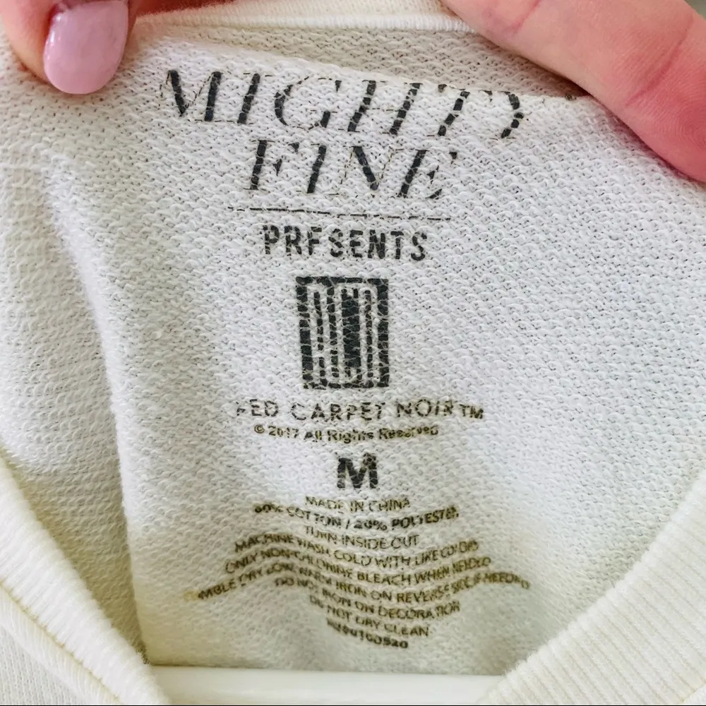 Mighty Fine Pullover 'Woodstock' Sweater Ivory Sz Medium - Image 6