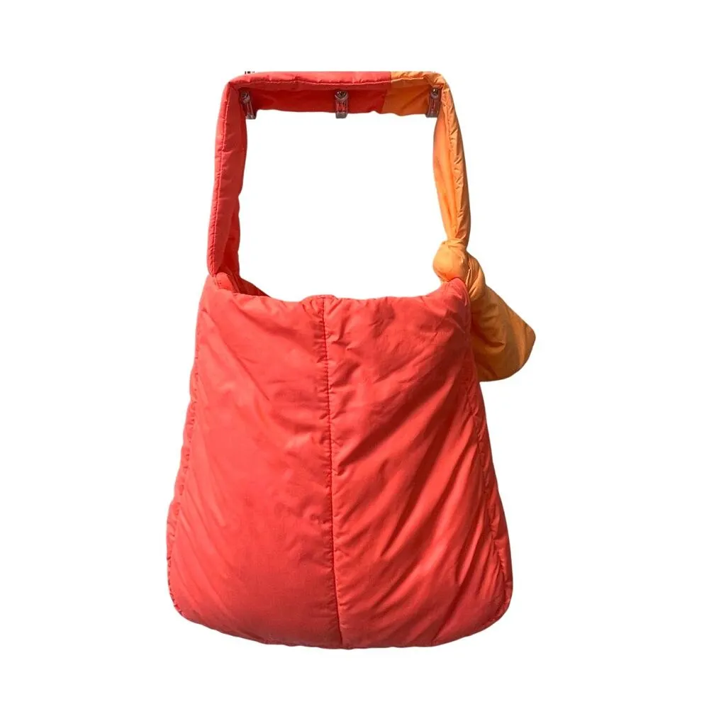 Caraa Sport Fractus Water Resistant Nylon Tote in Neon Orange & Pink - Image 2