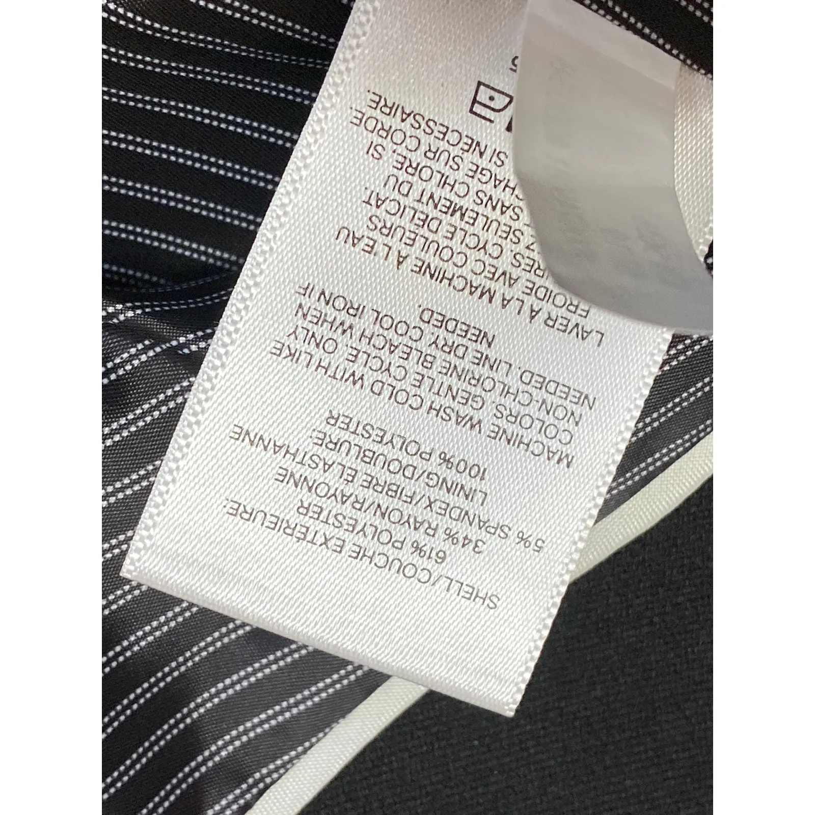 Express Women's Black Long Sleeve Notch Collar One Button Blazer Coat Jacket S - Image 4