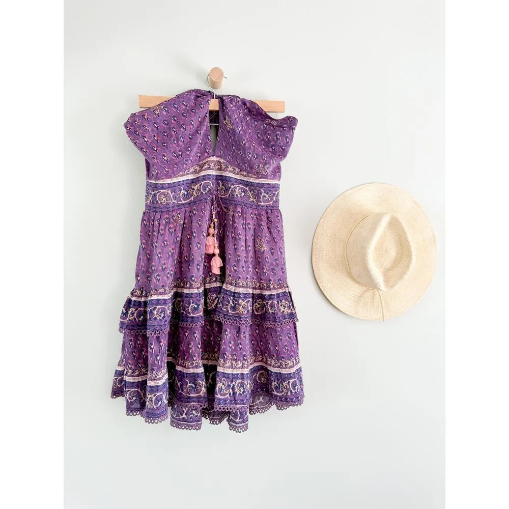 Bell | Ariel Mini Dress in Purple Print | Sz XL - Image 3