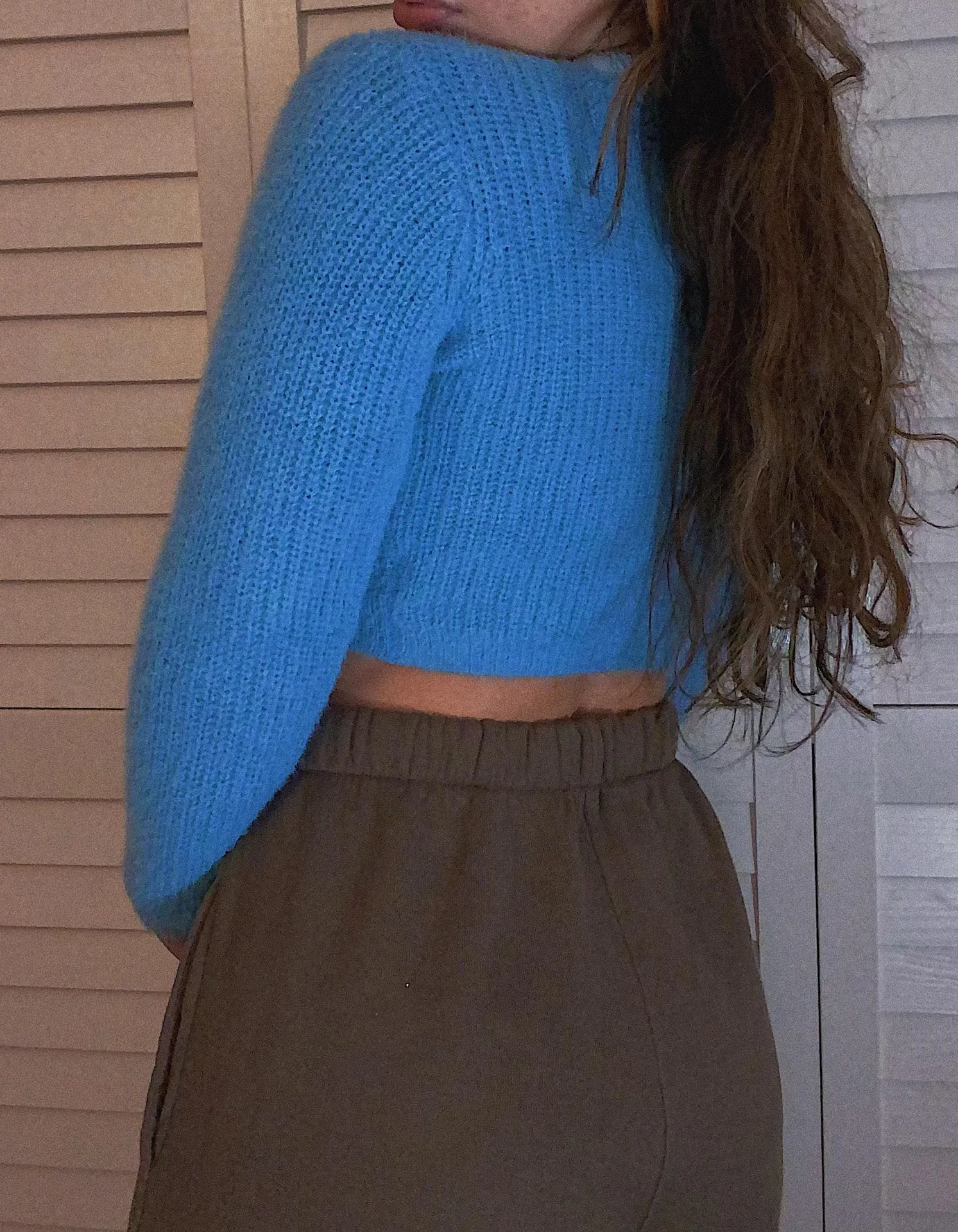 Fuzzy Blue Cardigan - Image 2