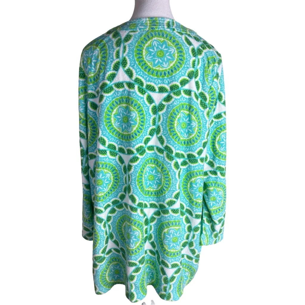 Talbots  Terry Split Neck Tunic Beach Coverup - Image 3