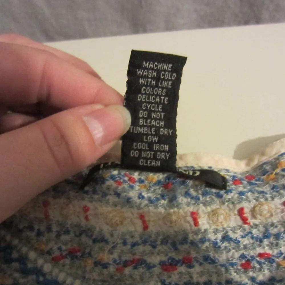 Lucky Brand Peasant Boho Embroidered Tunic Top Small - Image 5