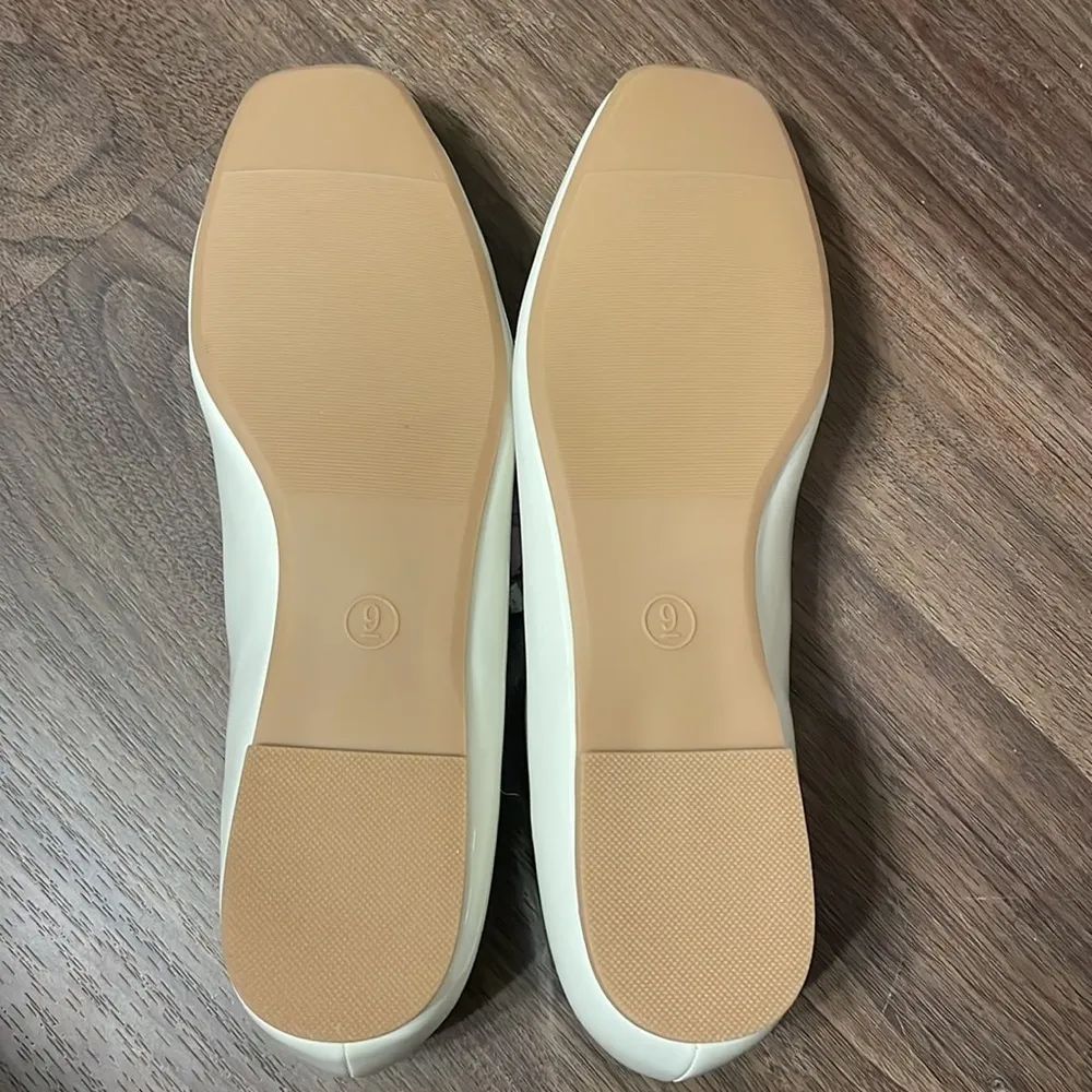 Wild Fable Elsa Mary Jane Ballet Flats with Memory Foam Insole New Cream size 9 - Image 5