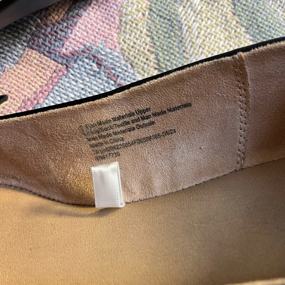 A New Day Black Leather Flats Timeless Slip-On Loafers - Image 6