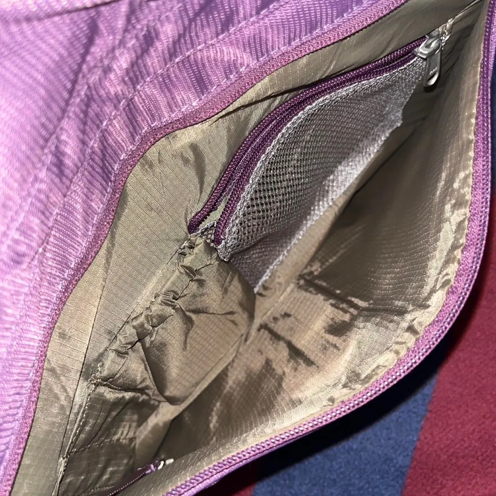 Ebag Plum purple messenger Crossbody Bag Travel Vacation spacious shoulder - Image 5