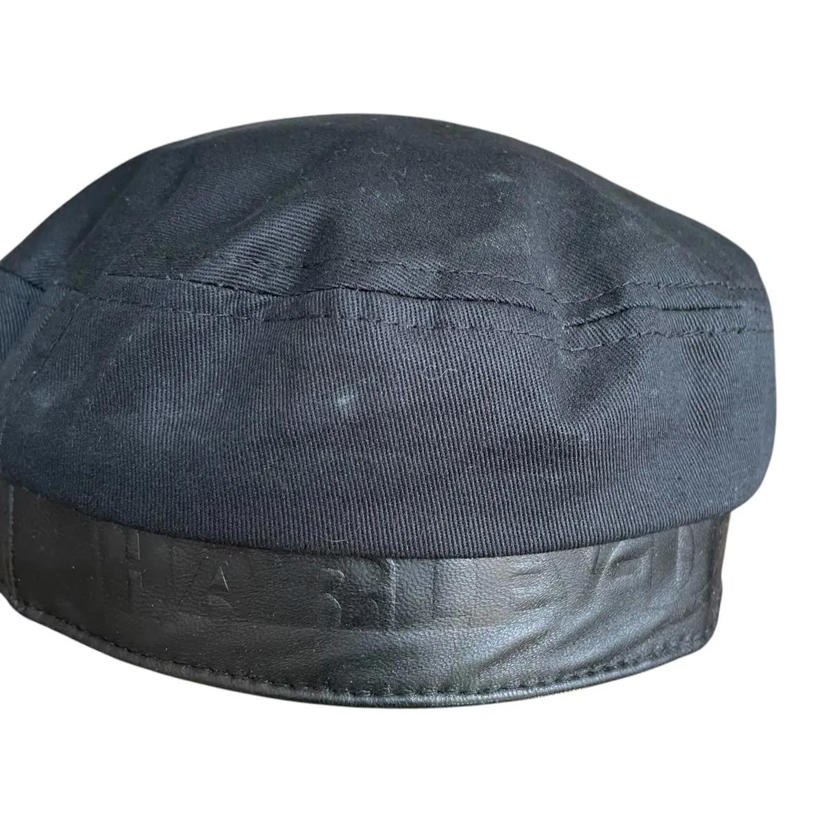 Harley Davidson Sunset Biker Cap Studded Cabbie Hat Black Women's Size Medium - Image 4