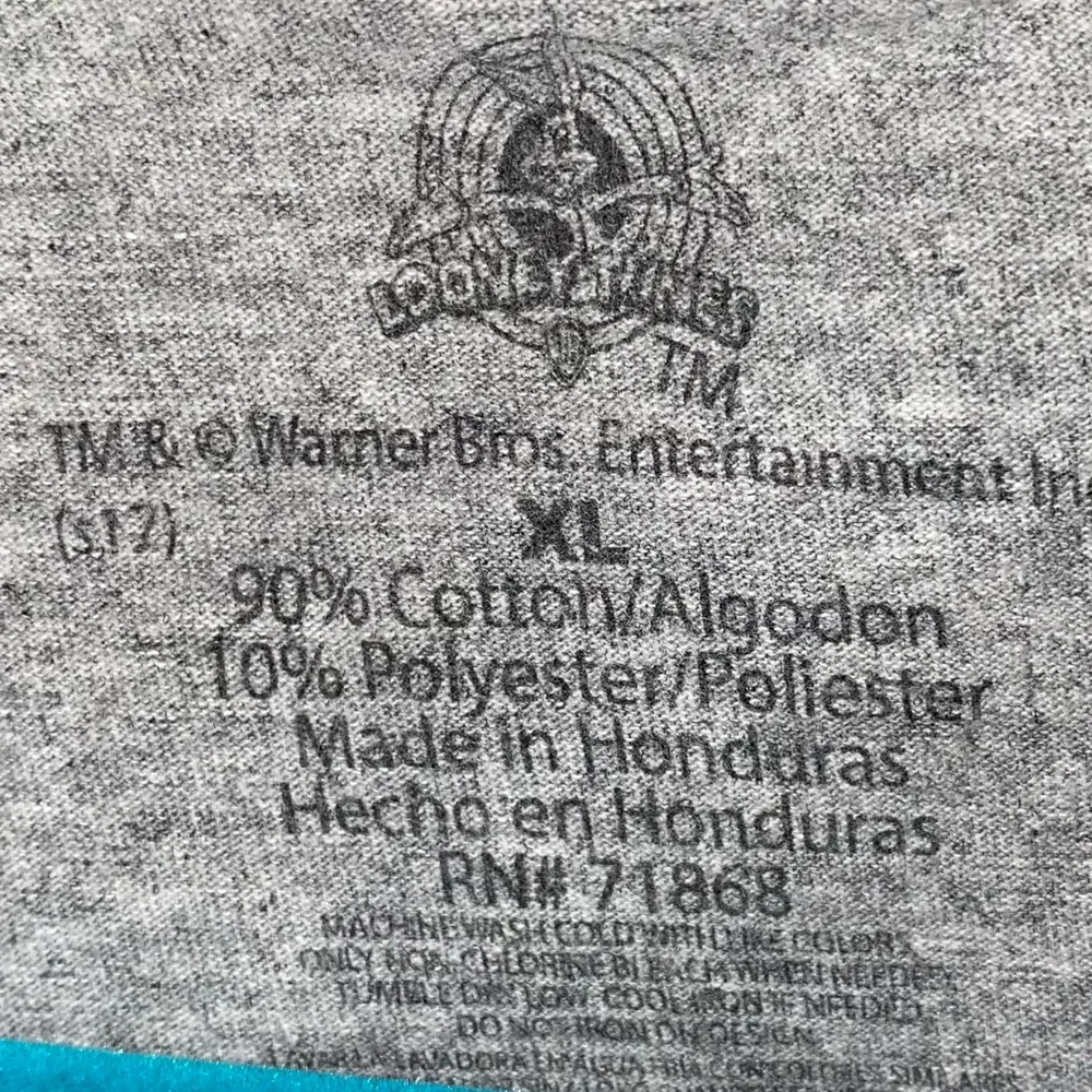 Looney Tunes Gray Graphic Tweety Bird Tee Shirt Short Sleeve - Image 3