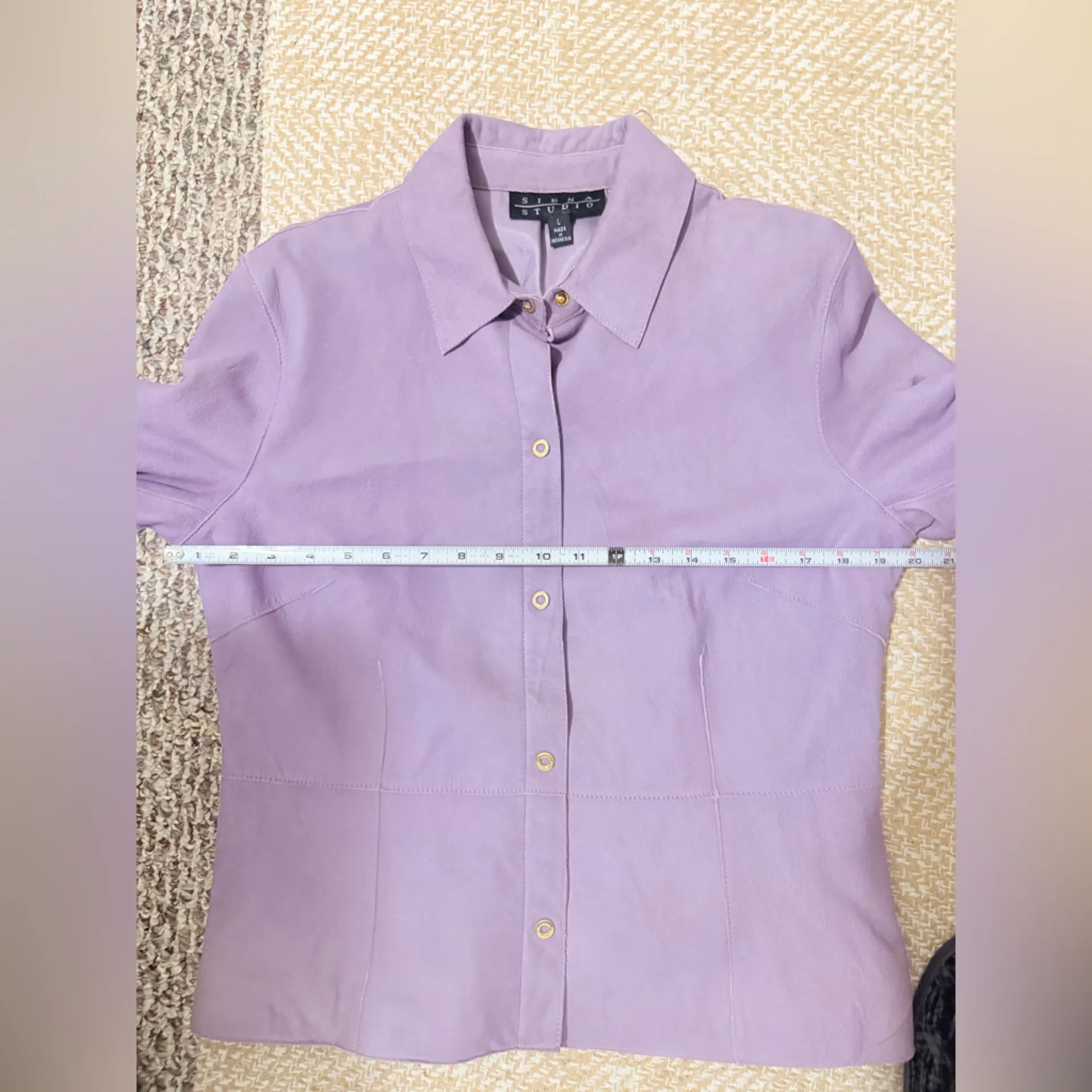Siena Studio Mauve Suede Jacket, Size L Purple Size L - Image 6