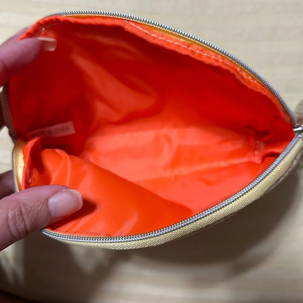 IPSY travel or cosmetic bag, tassle zipper pull NWOT Yellow - Image 3