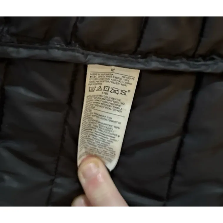 Old Navy Active Women's Black Water Resistant Quilted Tunic Jacket Size Medium - Image 7