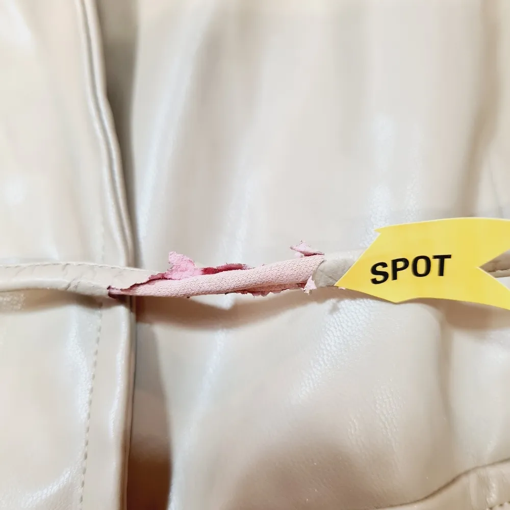 Superdown Chantel Leather Romper in Nude - Image 13