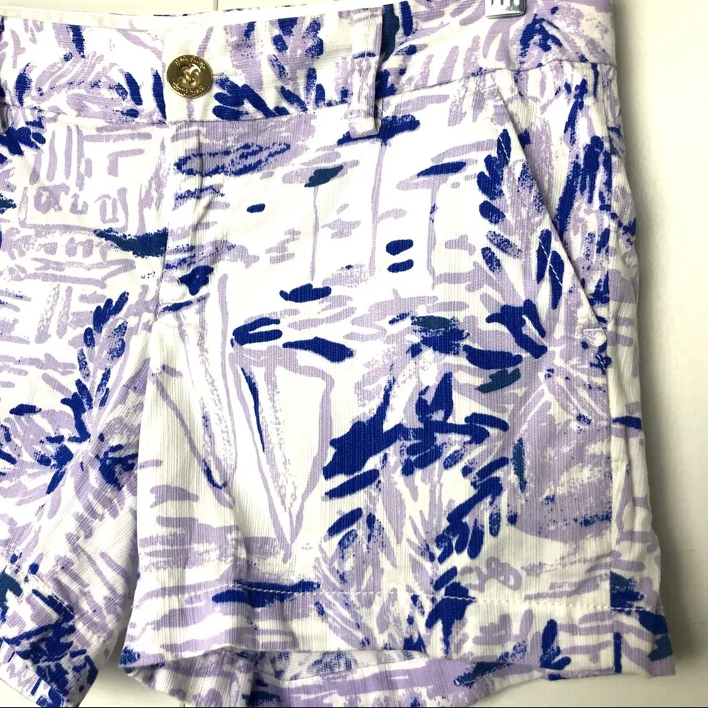 Lilly Pulitzer Callahan Shorts in Lilac Verben Rock The Dock Print - Image 4