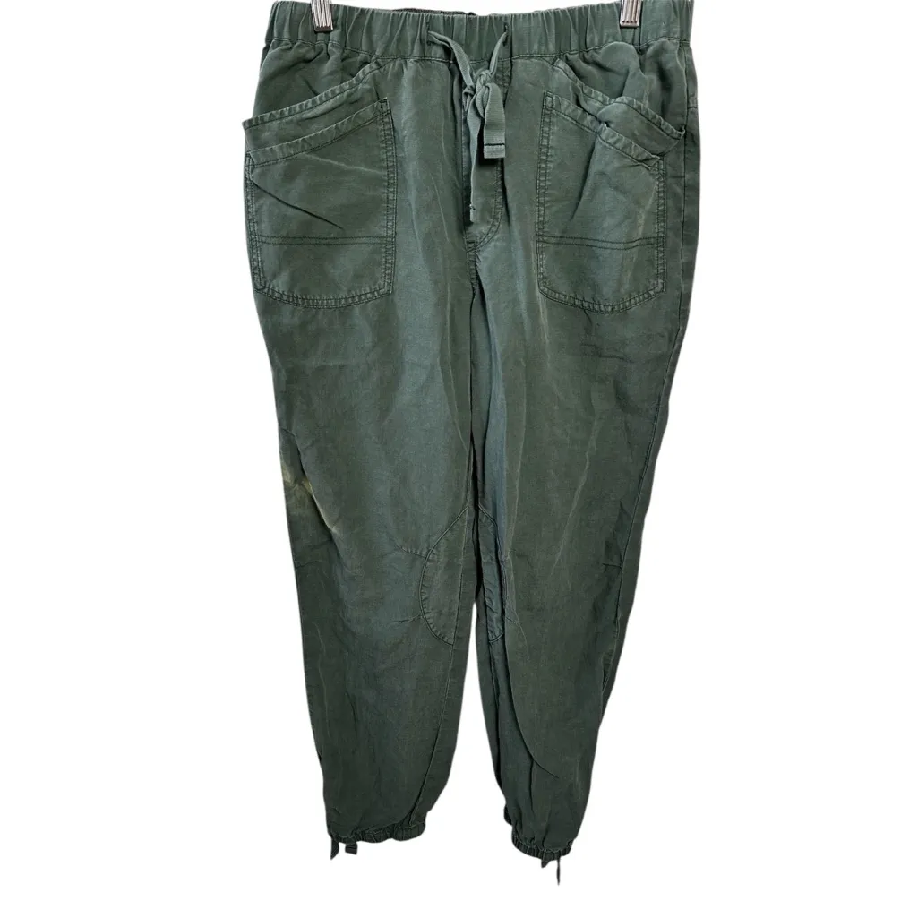 Anthropologie  Pilcro Utility Joggers Green Sage Flowy Jogger Pants Small Tall - Image 2