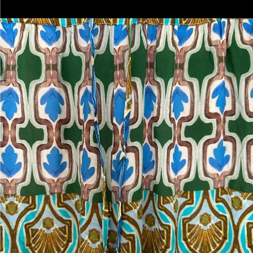 ZARA Blue Patterned Women's Pants - Image 5