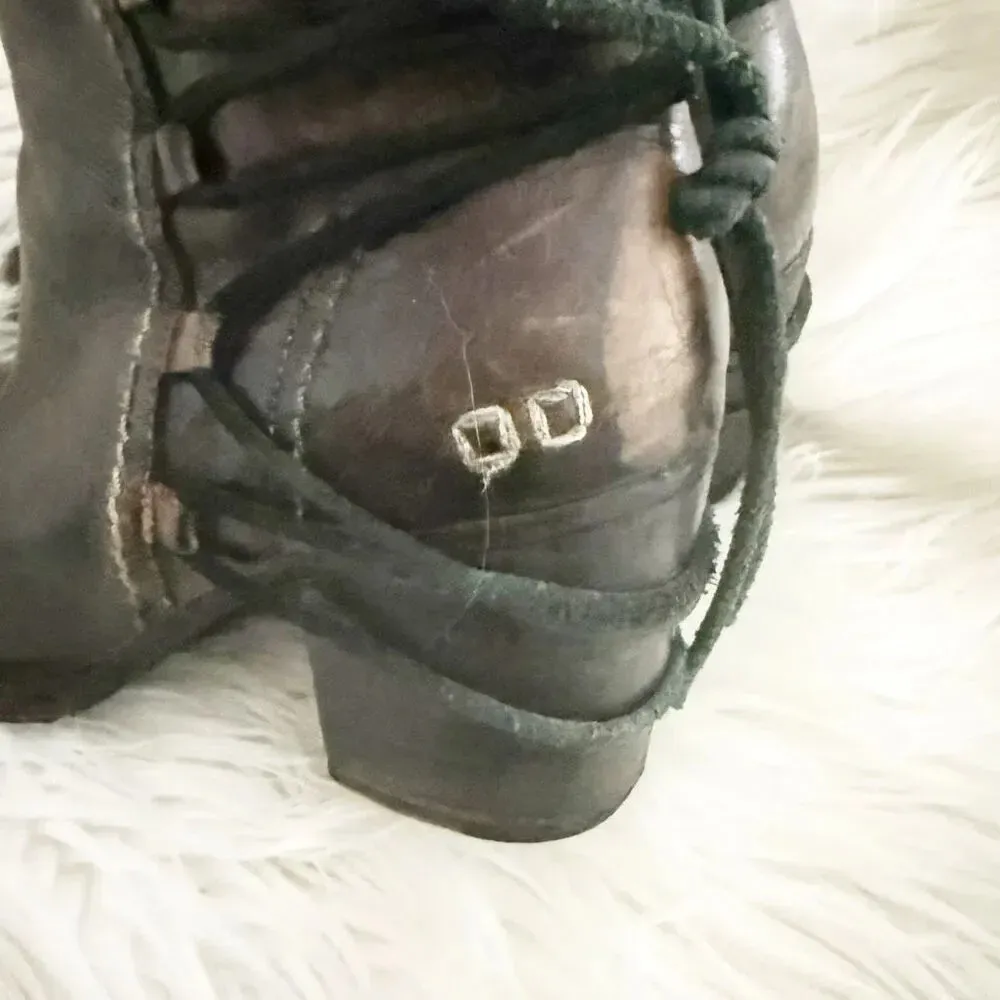 BED STU | Blaire Cobbler Series Ankle Boots Women Distressed Lace Brown | 9.5 - Image 7