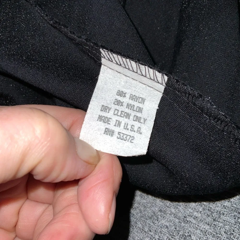 French Connection Shimmering Black Short Sleeve Simple Elegant Maxi Dress Size 6 - Image 7