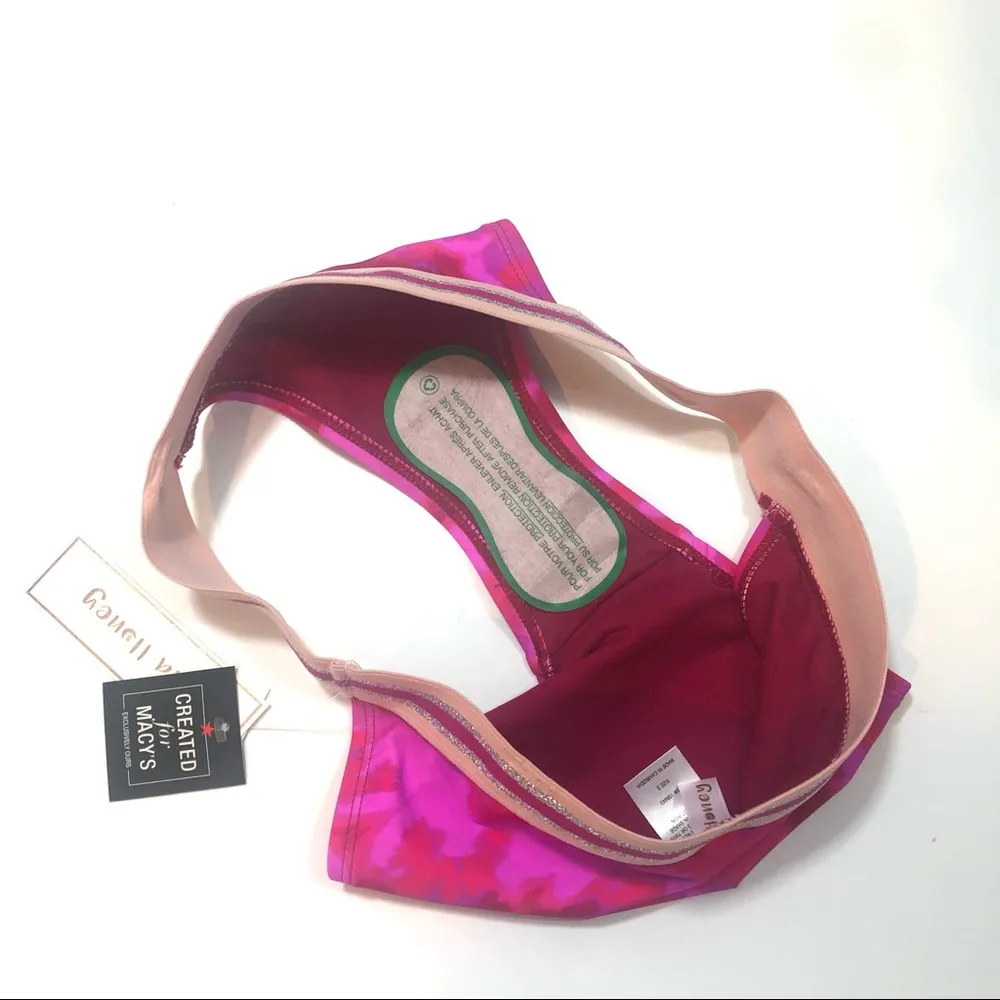 Hula Honey berry tie dye bikini swim bottom pink - Image 6