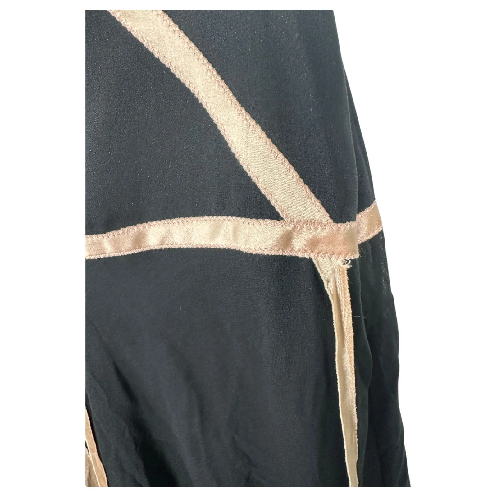 Nicole Miller Collection Vintage 90s Silk Black Ethereal Whimsy Slip Dress 4 - Image 9