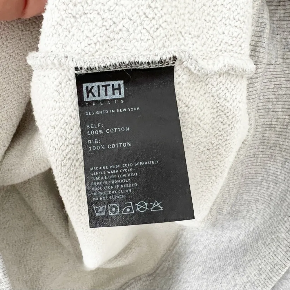 Kith Treats x Cinnamon Toast Crunch Hoodie Grey Screen Print Sweatshirt Small S - Image 6