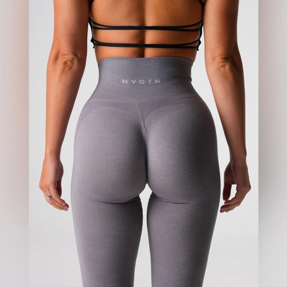 NVGTN Grey Contour 2.0 Seamless Leggings Shading High Waist Size M - Image 7