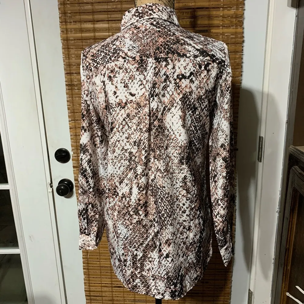 Ellen Tracy‎ Snake Print Shirt - Image 4