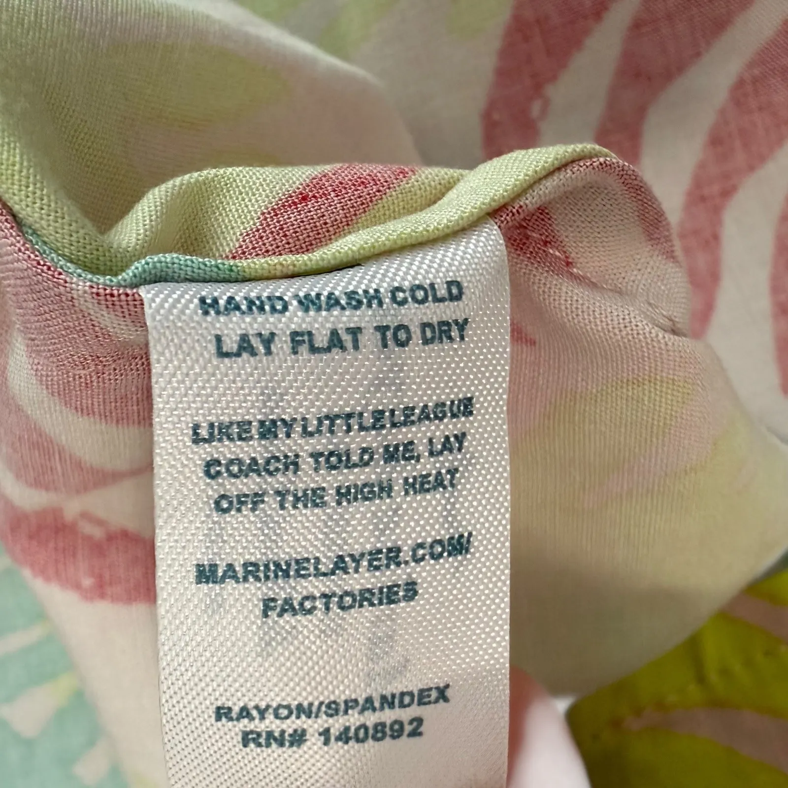 Marine Layer Verdure Dress Size XS Sleeveless Colorful Palm Leaf Tropical Print - Image 7