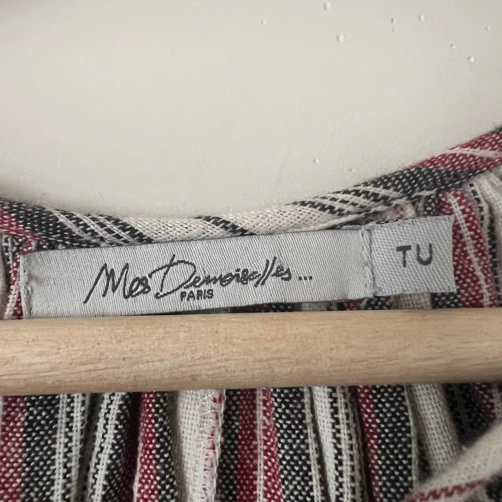 Mes Demoiselles Women's Blouse Top Shirt Embroidered Peasant One Size - Image 2