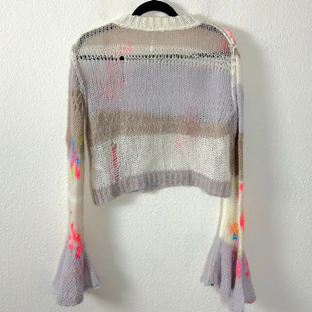 Free People Mandy Mended Pullover Size Small NEW Distressed Grunge Whimsical - Image 13