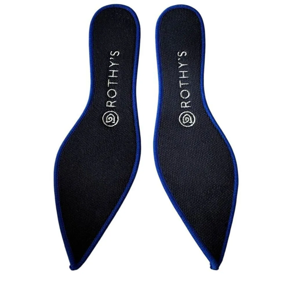 Rothy’s The Point Toe Yellow White Chevron Slip On Shoes Ballet Flats Knit  Sz 7 - Image 11