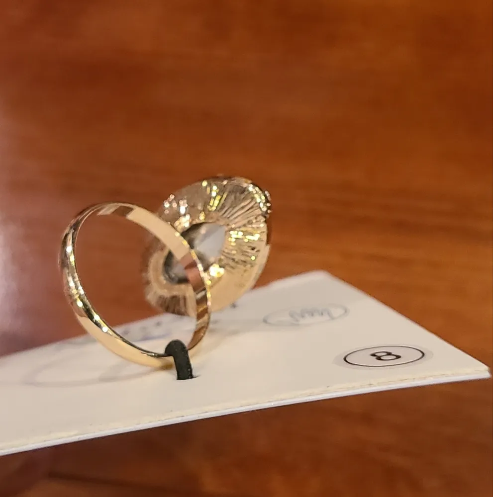 Natasha Blue Stone Ring Size 8 - Image 3