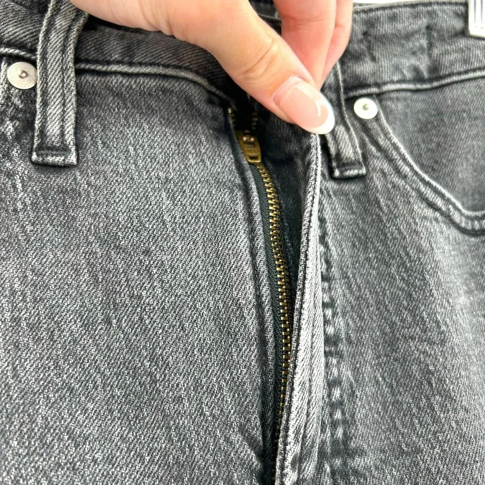 Madewell The Curvy Perfect Vintage Jean Lunar Black Wash‎ Size 25 - Image 5