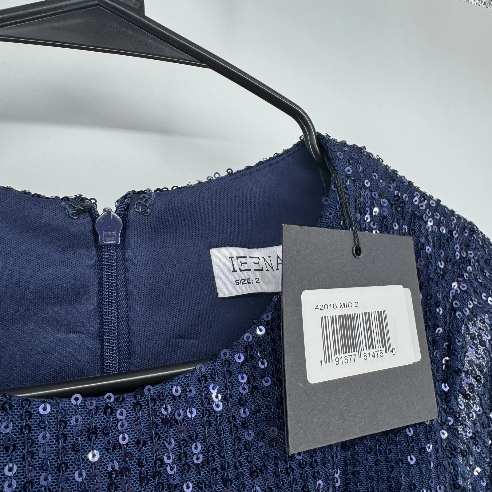 Mac Duggal 42018 Slit Skirt Sequin Dress Womens Sz 2 NWT Glitter Cocktail MOB - Image 7