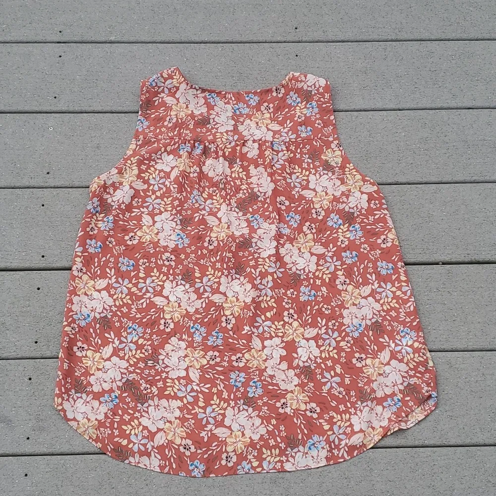 Loft Floral Print Sleeves V-Neck Blouse - Image 12