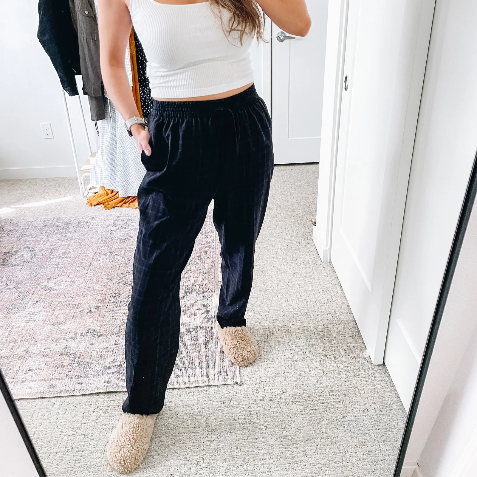 WILFRED ARITZIA Plaid Slim Trouser Pants - Image 2