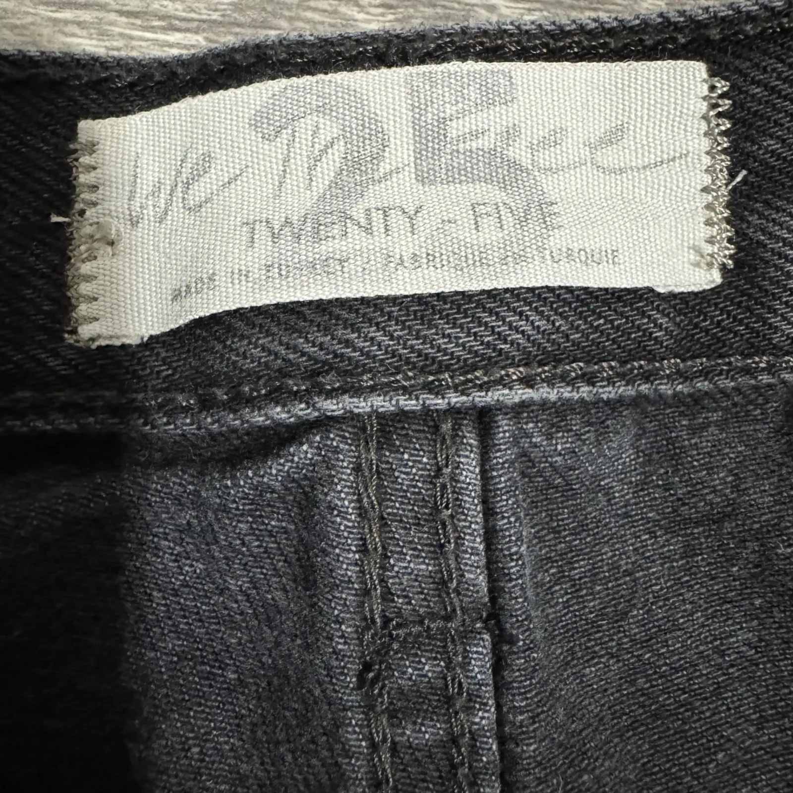 Free People We The Free Black Distressed Ripped High Waist Straight Leg Jeans 25 - Image 4