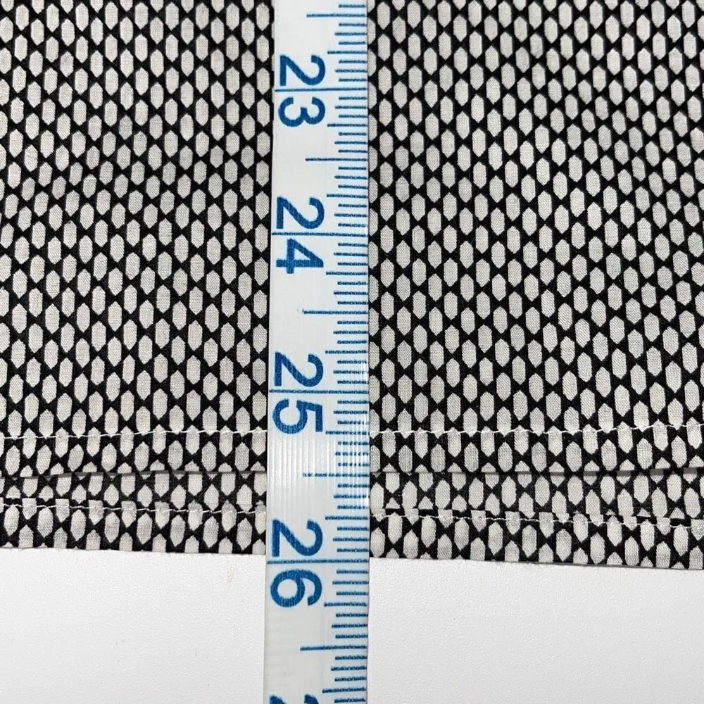 J. Crew Womens Button Up‎ Shirt Long Sleeve Top 100% Cotton Black White Size 10 - Image 6