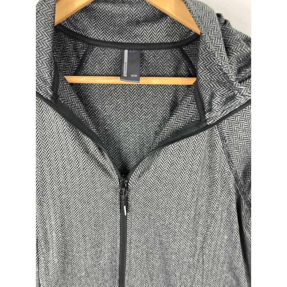 Mondetta Full Zip Chevron Pattern Sweatshirt Size Medium - Image 2