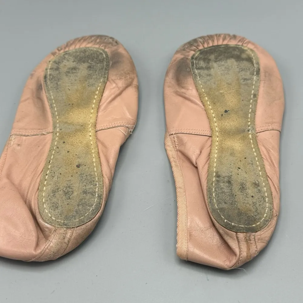 Vtg Capezio Pink Full Sole Leather Ballet Shoes 8 ½ M Women’s Made in USA Dance Size 8.5 - Image 8