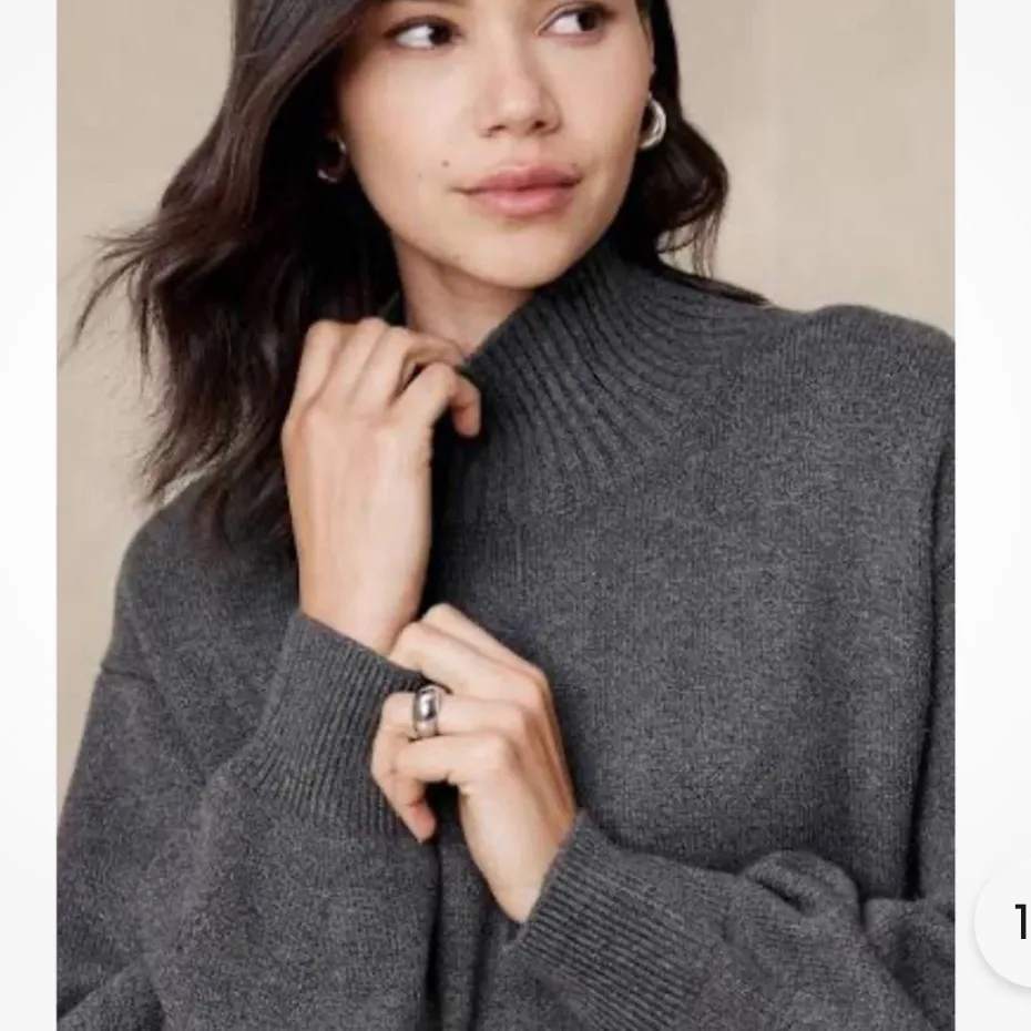 Banana Republic Factory Gray Turtleneck Sweater Dress - Image 3