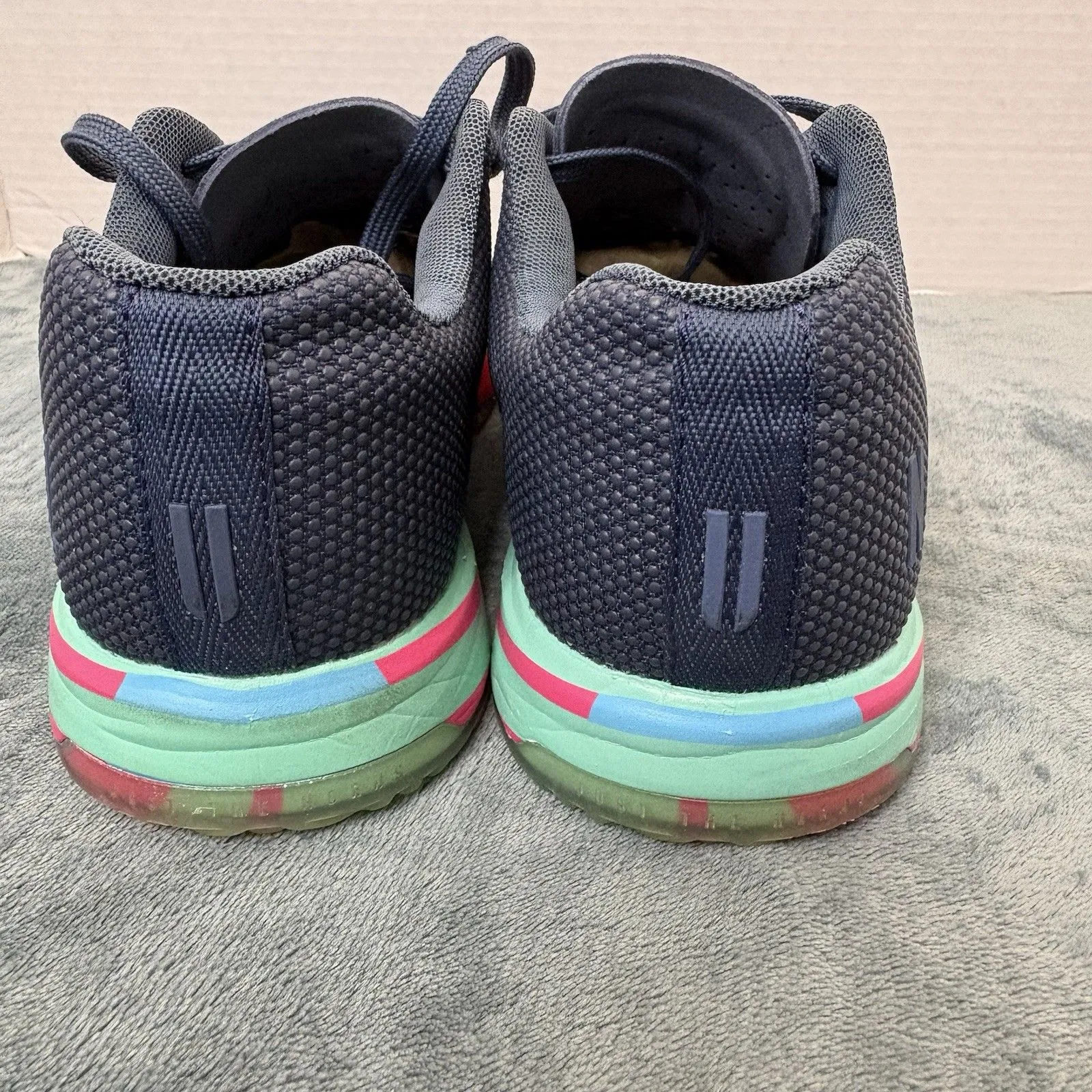 NOBULL SUPER FABRIC TRAINER LOW NAVY ATHLETIC SHOES UNISEX WOMENS 8.5 MENS 7 - Image 3