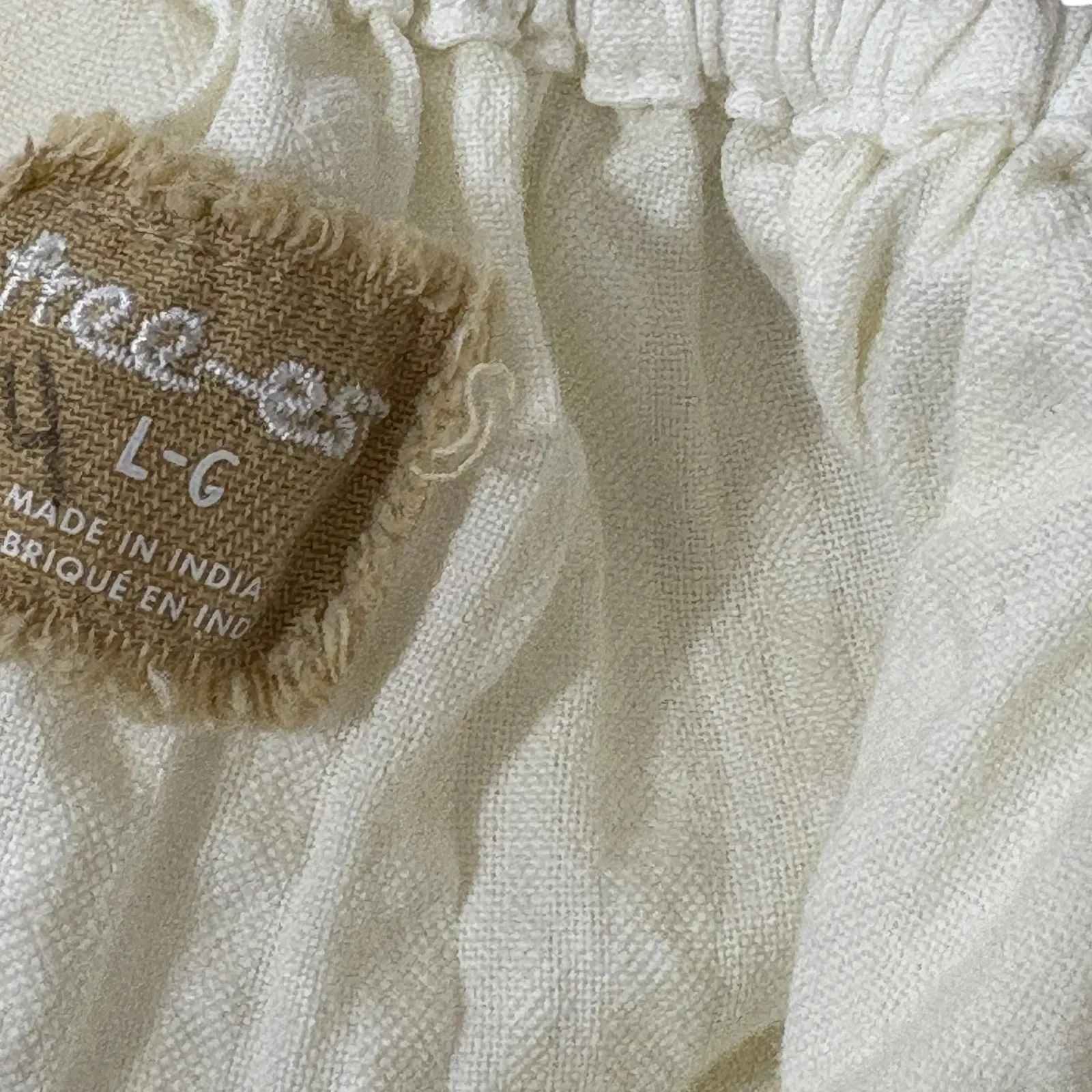 Free People X Free Est Poppy Midi Dress Coconut Milk Seersucker L - Image 5