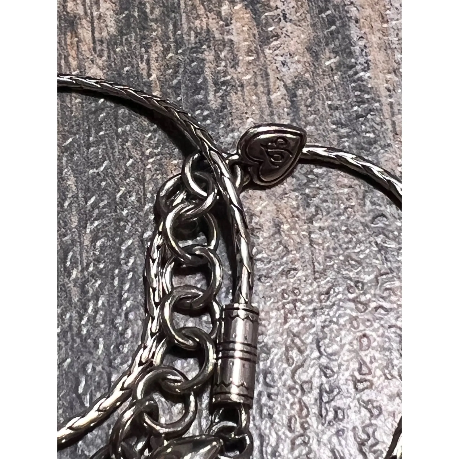 Brighton Seville Cross Necklace Reversable Silver Gold 16" Two-Tone Scrollwork - Image 6