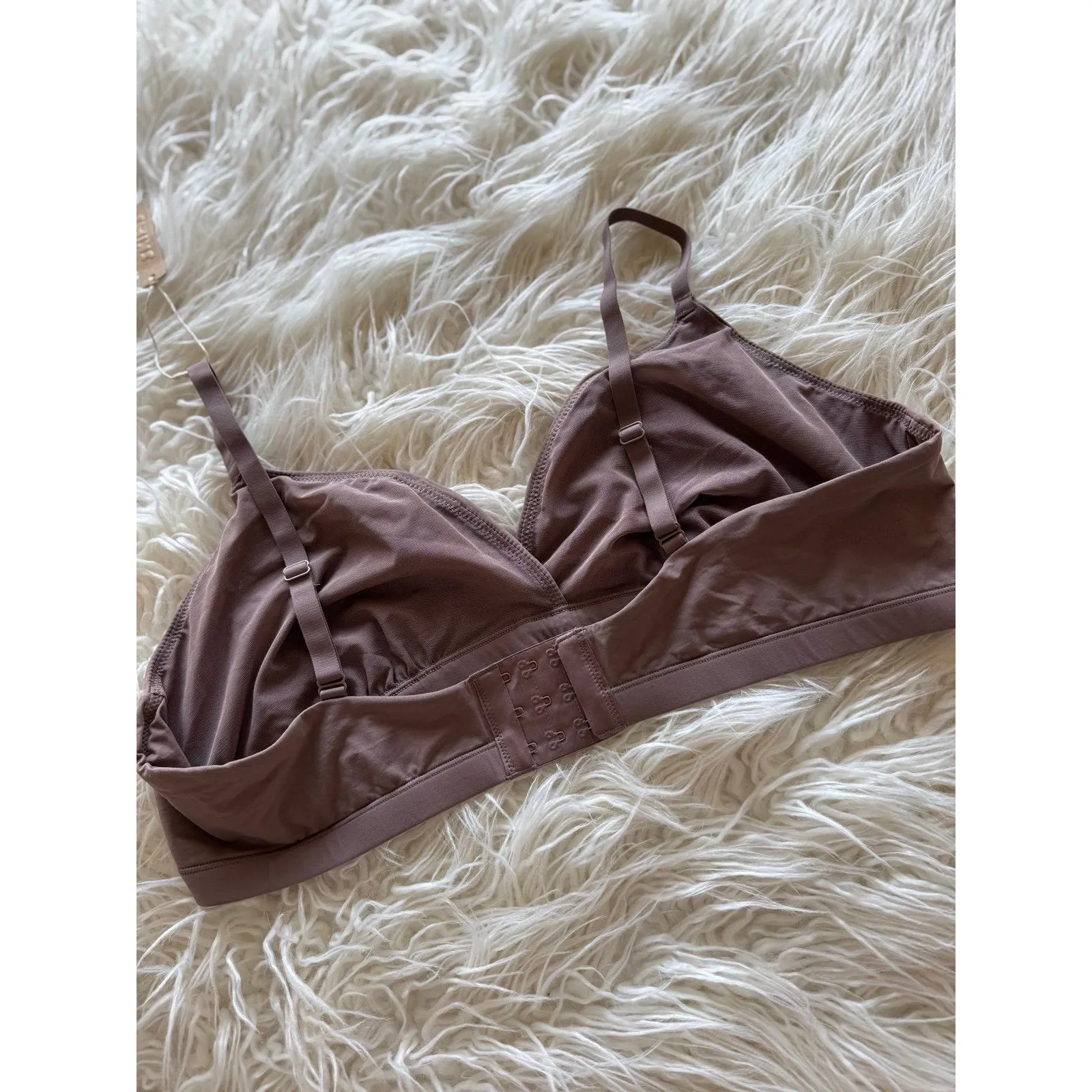 Skims Fits Everybody Crossover Bralette Umber Size 3X - Image 7