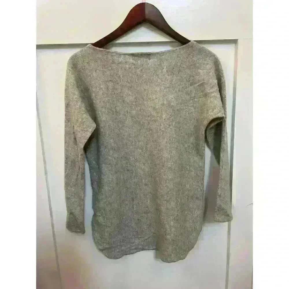 Charter Club Luxury Cashmere Shirttail Hem Gray Sweater, S - Image 7