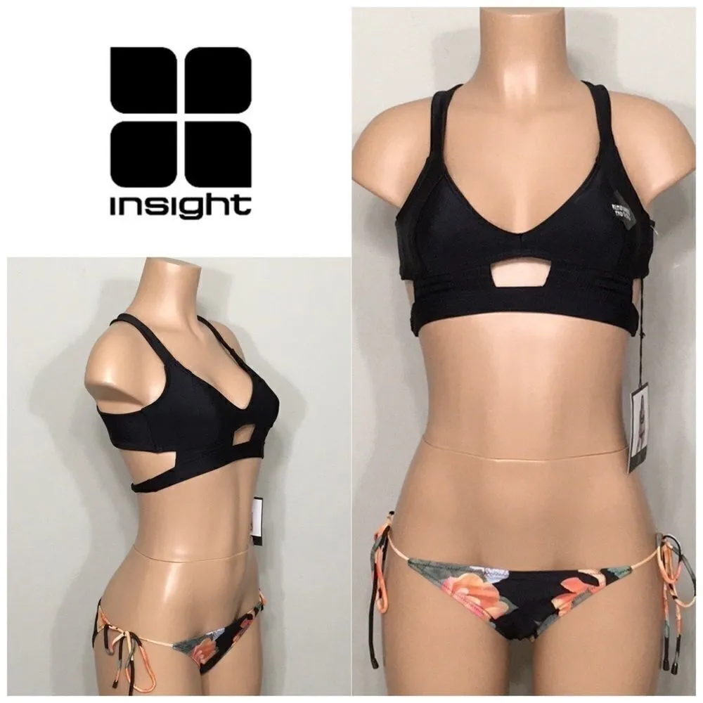INSIGHT bondage and Tangerine Rose bikini set. NWT Black - Image 2