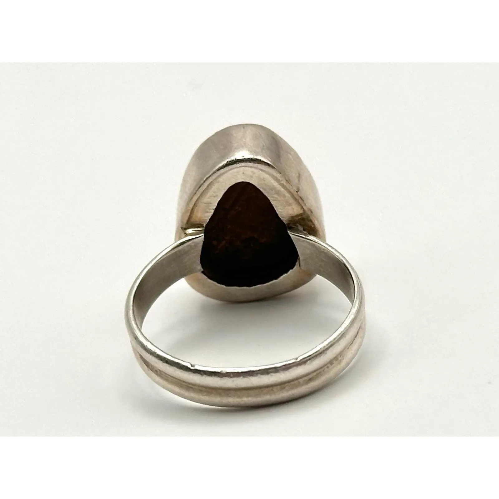 Australian Opal Inlay‎ Sterling Silver Ring Size 7.5 - Image 8