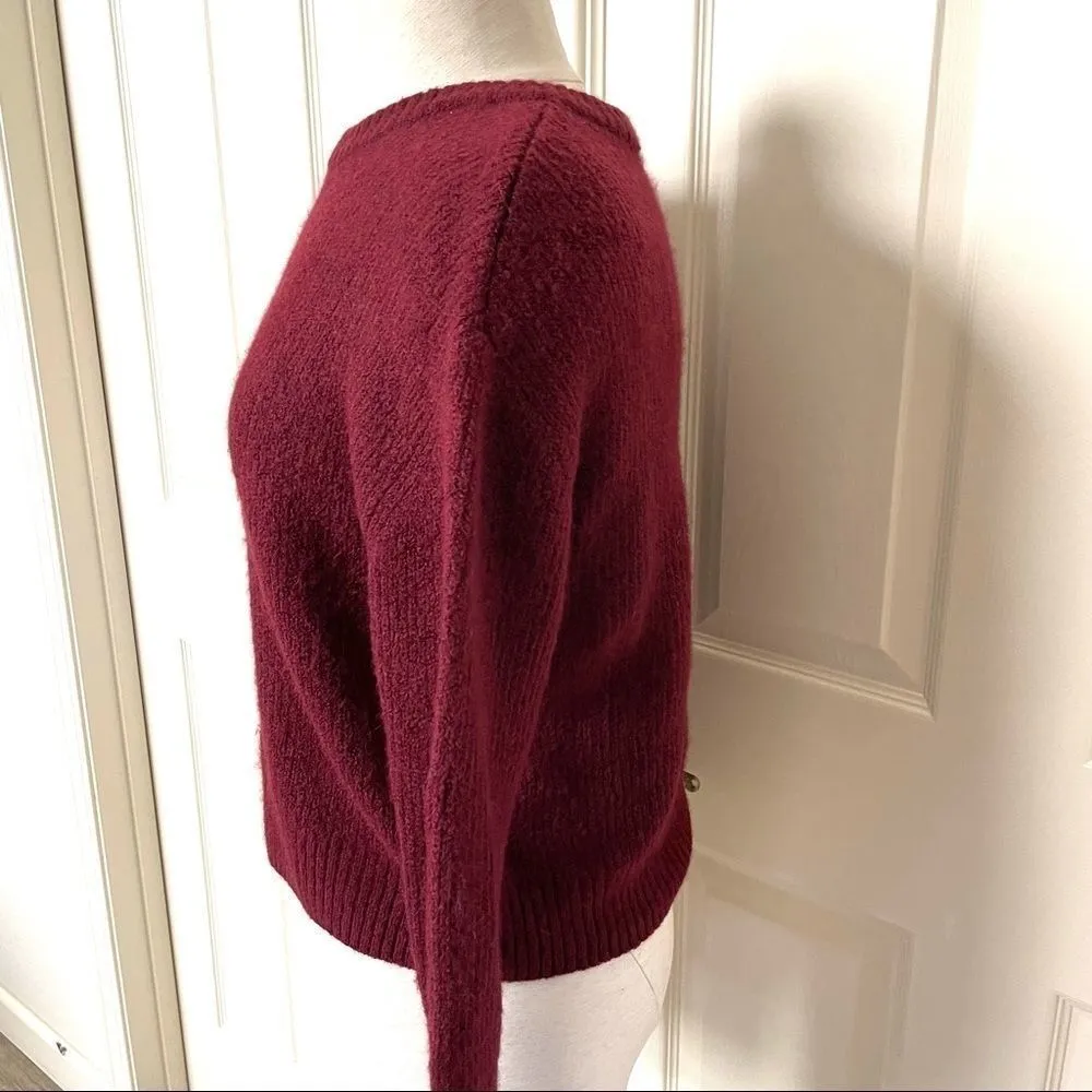 Divided H & M burgundy long sleeved sweater - Image 3