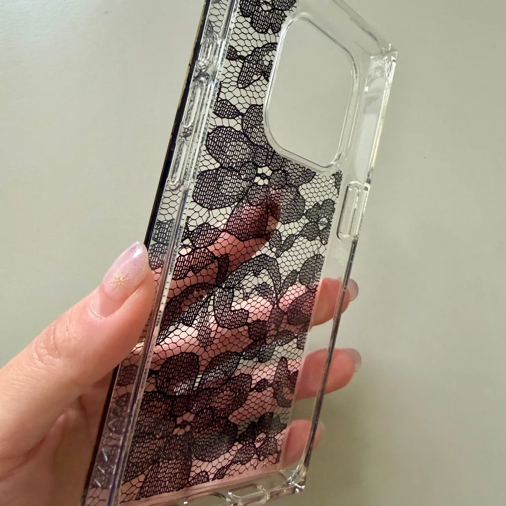 Black Lace iPhone 15 Pro Case - Image 2